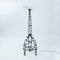Art Deco Floor Lamp in Wrought Iron and Glass, Image 1
