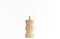 Cylindrical Table Lamp in Beige Hand-Carved Stone by Pierre-Albert Tormos, 1970s 1