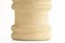 Cylindrical Table Lamp in Beige Hand-Carved Stone by Pierre-Albert Tormos, 1970s 2
