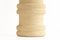 Cylindrical Table Lamp in Beige Hand-Carved Stone by Pierre-Albert Tormos, 1970s 4