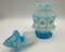 Antique Opaline Glass Perfume Bottle with Double Lid, Image 5