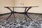 Oval Table with Marbled Glass attributed to Paolo Buffa, 1950s 1