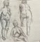 Henry Moore, Akt, 1950er, Bleistiftzeichnung 2