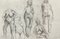 Henry Moore, Akt, 1950er, Bleistiftzeichnung 1