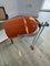 Vintage Space Age Desk Lamp in Orange & Chrome attributed to Stanislav Indra, 1970s 4