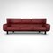 Bull 3-Seater Sofa in Red Leather by Gianfranco Frattini for Cassina, 1987 1