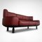 Bull 3-Seater Sofa in Red Leather by Gianfranco Frattini for Cassina, 1987 8