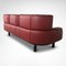 Bull 3-Seater Sofa in Red Leather by Gianfranco Frattini for Cassina, 1987 11