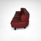 Bull 3-Seater Sofa in Red Leather by Gianfranco Frattini for Cassina, 1987 5