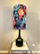 Vintage Art Ceramic Lamp in Forest Green, 1960s, Image 2