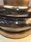 Mid-Century Lamp Duo with Dark Brown Glass-Copper Base, 1960s, Set of 2 9
