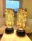 Mid-Century Lamp Duo with Dark Brown Glass-Copper Base, 1960s, Set of 2 4