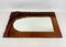 Brutalist Polish Leather Framed Mirror, 1970s, Image 6
