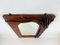 Brutalist Polish Leather Framed Mirror, 1970s, Image 5