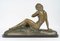 Sculpture of Nude Woman in Bronze and Marble by Cipriani, 1930s, Image 4