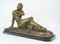 Sculpture of Nude Woman in Bronze and Marble by Cipriani, 1930s, Image 3