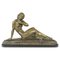 Sculpture of Nude Woman in Bronze and Marble by Cipriani, 1930s, Image 1
