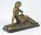 Sculpture of Nude Woman in Bronze and Marble by Cipriani, 1930s, Image 2