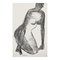 Georges (géo) De Vlamynck, Abstract Nude Woman, Charcoal Ink Chalk on Wet Paper 1