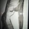 Georges (géo) De Vlamynck, Abstract Nude Woman, Charcoal Ink Chalk on Wet Paper 13