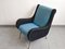 Fauteuil Vintage Mid-Century en Laine et Laiton dans le Style de Marco Zanuso, 1950s 16