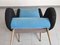 Fauteuil Vintage Mid-Century en Laine et Laiton dans le Style de Marco Zanuso, 1950s 9