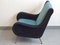 Fauteuil Vintage Mid-Century en Laine et Laiton dans le Style de Marco Zanuso, 1950s 13