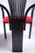 Vintage Black & Red Dining Chairs, Set of 2 6