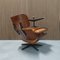Set of Vitra Eames Lounge Chair and Ottoman in Cognac Leather by Charles and Ray Eames for Vitra, Image 5