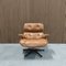 Set of Vitra Eames Lounge Chair and Ottoman in Cognac Leather by Charles and Ray Eames for Vitra, Image 3