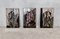 Glazed Ceramic Art Relief-Like Wall Panels with Plant Motifs from Ruscha Keramik, West Germany 1960s, Set of 3 2