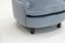 Eisblaues Mohair Sessel Set, Italien, 1950er 7