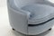 Eisblaues Mohair Sessel Set, Italien, 1950er 8