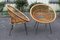 Rattan Sessel von Janine Abraham, 1960, 5er Set 7