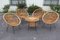 Rattan Sessel von Janine Abraham, 1960, 5er Set 2