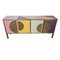 Viertüriges Sideboard aus Farbglas, 1980er 6