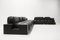 Camaleonda Sofa in Black Leather by Mario Bellini for B&B Italia, 1980s, Set of 12 7
