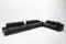 Camaleonda Sofa in Black Leather by Mario Bellini for B&B Italia, 1980s, Set of 12 1
