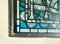 French Hand-Painted Stained Glass Hanging Window Panel, 1950s 2