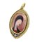 Colgante francés vintage de oro de 18 k y esmalte, 1900, Imagen 1