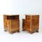 Vintage Art Deco Nachttische aus Nussholz, 1930er, 2er Set 15