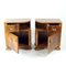 Vintage Art Deco Nachttische aus Nussholz, 1930er, 2er Set 4