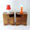 Vintage Art Deco Nachttische aus Nussholz, 1930er, 2er Set 2