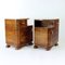 Vintage Art Deco Nachttische aus Nussholz, 1930er, 2er Set 10