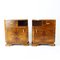 Vintage Art Deco Nachttische aus Nussholz, 1930er, 2er Set 1