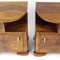 Vintage Art Deco Nachttische aus Nussholz, 1930er, 2er Set 6