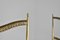 Italian Brass and Velvet Chairs in the style of Gio Ponti, 1950s, Set of 2 6