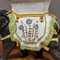 Large Hollywood Regency Painted Ceramic Stool Vase Holder, 1950s, Image 4