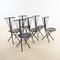 Chaises en Métal et Bois, 1970s, Set de 6 1