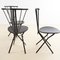 Chaises en Métal et Bois, 1970s, Set de 6 7